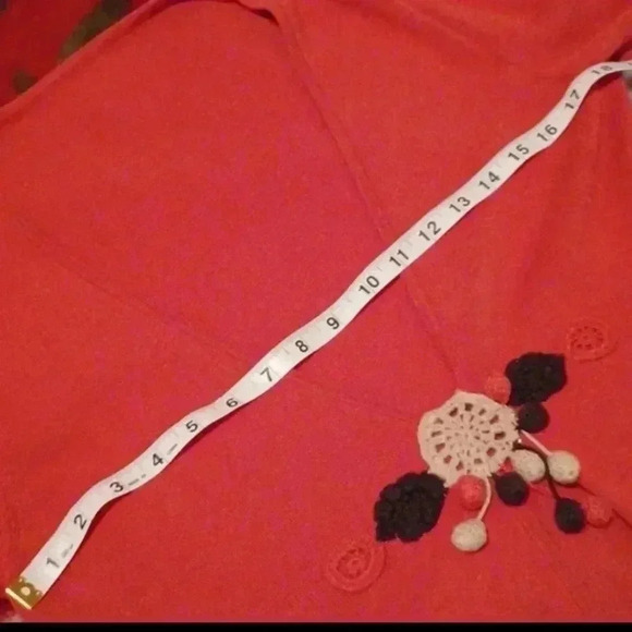 🌹Anthropologie dark orange color cardigan - Picture 7 of 11